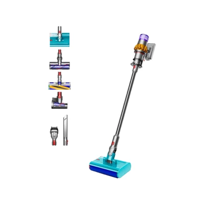 Imagen de Aspirador escoba Dyson v15s Detect™ Submarine, Friegasuelos, Potencia 240 W, Autonomía 60 min, Accesorios incluídos, Níquel