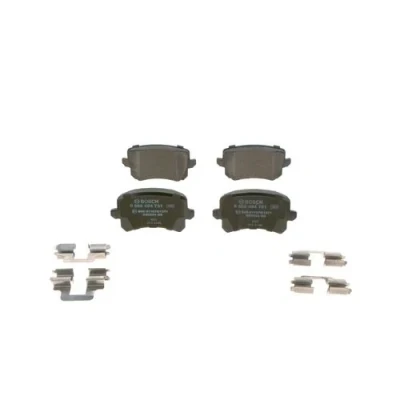 Imagen de BOSCH 0 986 494 731 Juego de pastillas freno Low Metallic Chapa antichirridos, con tornillos muelle, accesorios norauto, oscaro, mister