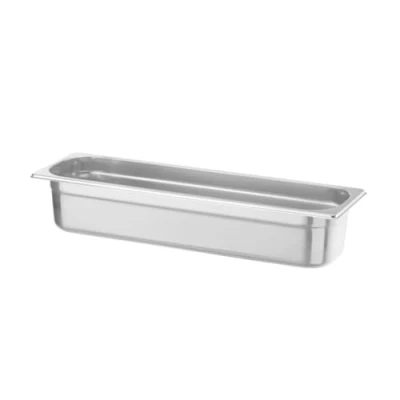 Imagen de HENDI Recipiente GN 2/4,contenedor GN,apilable,resistente a Temperaturas de 40 300C,apto para hornos,congeladores,calientaplatos,baño María,8.6L,530x162x(H) 150mm,acero inoxidable 18/10