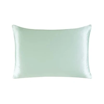 Imagen de townssilk Funda de almohada 100 % seda 19 mommes, 1 unidad, 50 x 70 cm, verde claro