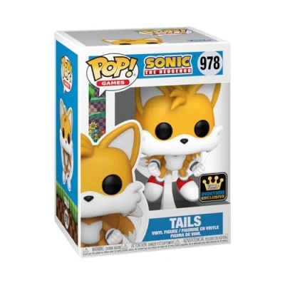 Imagen de Funko Pop! Games: Sonic Miles Tails Prower (Flying) Afelpado 1/6 de Probabilidades Obtener la RARA Variante Chase The Hedgehog Figura Vinilo Coleccionable