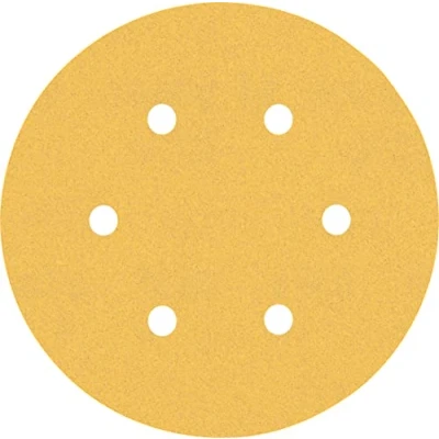 Imagen de Bosch Professional 5 x Lijas Expert C470 con 6 agujeros, para Madera dura, Pintura sobre madera, 150 mm, Grano 120, Accesorios Lijadora excéntrica