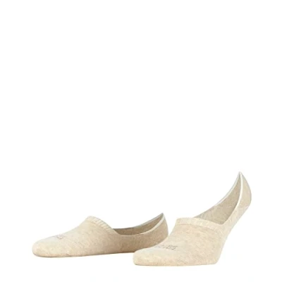 Imagen de FALKE Invisible Step High Cut M In algodón invisibles lisos 1 par, Calcetines pinkies Hombre, Beis Sand Melange 4650, 47 50