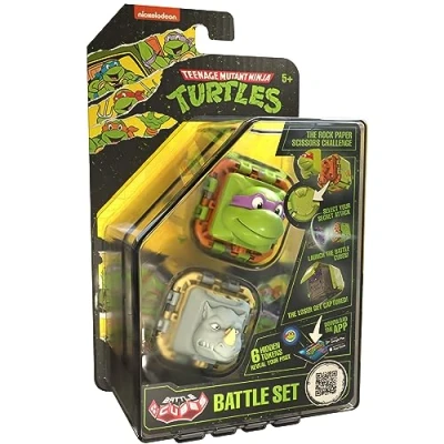 Imagen de Battle Cubes Ninja Turtles Cube Donatello Vs Rocksteady, Juego de 2 Piezas Set Batalla