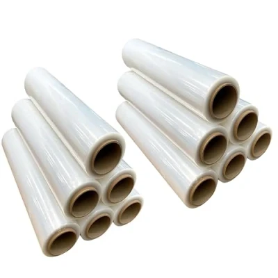 Imagen de CRINSTON Film Transparente para Embalar 50cm de Ancho x 200 Metros Longitud Rollo Embalaje Industrial y Paletizar, Plástico Alta Elasticidad Resistencia. (12 UNIDADES)