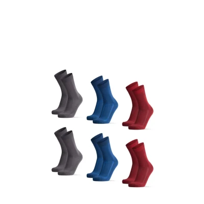 Imagen de Danish Endurance 6PACK Ultrasoft Calcetines, Hombre, Talla: 39 42, Multicolor grey oxford blue wine red