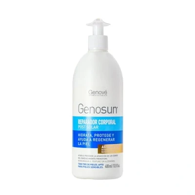 Imagen de Genosun Reparador Post Solar Aftersun Para Todo Tipo de Pieles Loción Hidratante y Reparadora Cuida tu Piel Después del Sol 400 ml