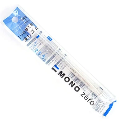 Imagen de Tombow MONO Zero recambio de gomas borrar tipo bolígrafo con punta cuadrada, juego 5, 10 recambios