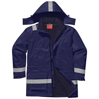 Imagen de Portwest Chaqueta Winter Ignífuga Y Antiestática , Tamaño: L, Color: Marino, FR59NARL
