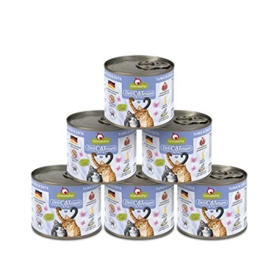 Imagen de GranataPet Delicatessen Atún y Pato Comida Húmeda para Gatos Gourmets, Alimento Sin Cereales Azúcares Aditivos, 6 x 200 g