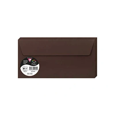 Imagen de Clairefontaine Pack de 20 sobres Pollen, color chocolate 22 x 11 0.10