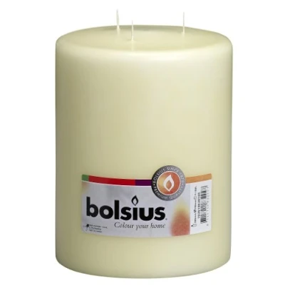 Imagen de Bolsius Mammoth Candle Ivory 20 cm / ø 15