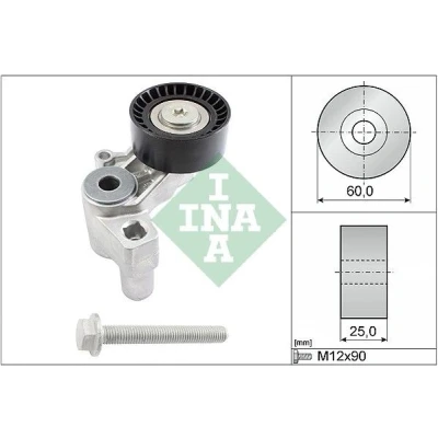 Imagen de INA 534 0100 20 Brazo tensor, correa trapecial poli V PEUGEOT: 306 Familiar, 206 Hatchback, Expert I, CITROËN: Berlingo / First I