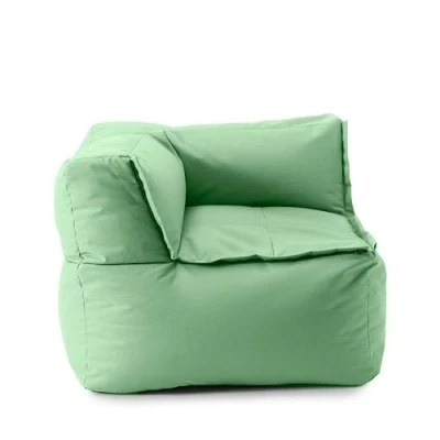 Imagen de Lumaland Puf lounge modular esquinero muebles lavables para interiores y jardín conjunto de asientos interior exterior sillón resistente al agua fácilmente ampliable 81 x