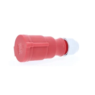 Imagen de as Schwabe 61427 Acoplamiento CEE de Bals 400V/32A, rojo, con tapa abatible, 400 V