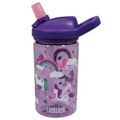 Imagen de Camelbak Kinder Trinkflasche Eddy+ Plus Kids, 400 ml, Einhorn Regenbogen Lila, 2282