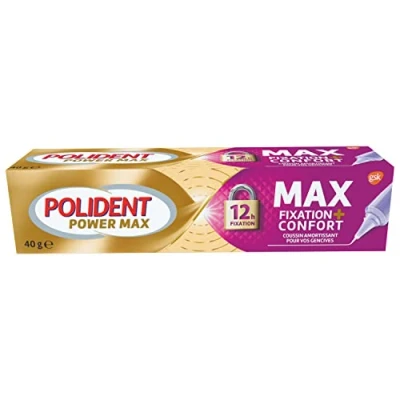 Imagen de POLIDENT POWER MAX Fixacion + confort, 1X 40 gr