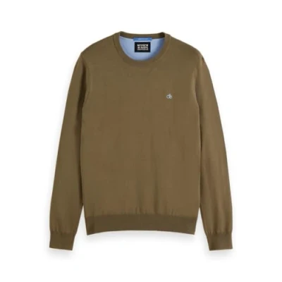 Imagen de Scotch &amp; Soda Seasonal CORE Regular FIT Crewneck Jersey de punto, Hombre, Talla: XXL, Golden brown