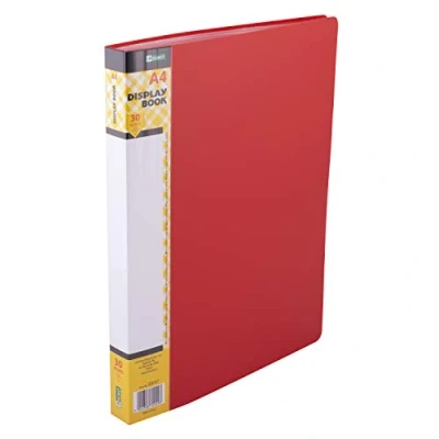 Imagen de D.RECT Juego de 30 Carpetas Polipropileno alta Transparencia Etiqueta Contenido la Columna Vertebral A4 Color : Rojo