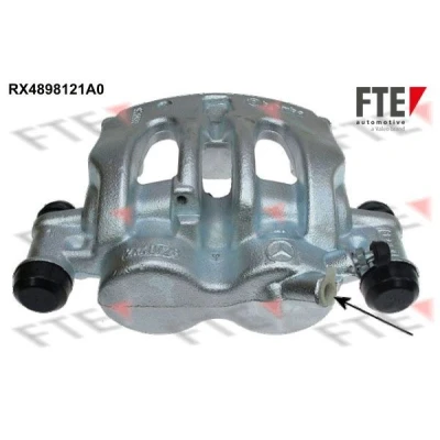 Imagen de FTE 9291298 Pinza de freno gris Hierro fundido Eje delantero, izquierda sin soporte MERCEDES BENZ: Sprinter 3.5 T Furgón, Bus