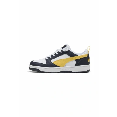 Imagen de Puma Rebound V6 LOW Zapatillas New navy sunny yellow white, Talla: 42, white Fibra sintética