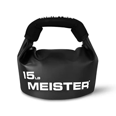 Imagen de Meister BEAST Pesa rusa portátil de arena, peso bolsa arena suave, 6,8 kg, color negro