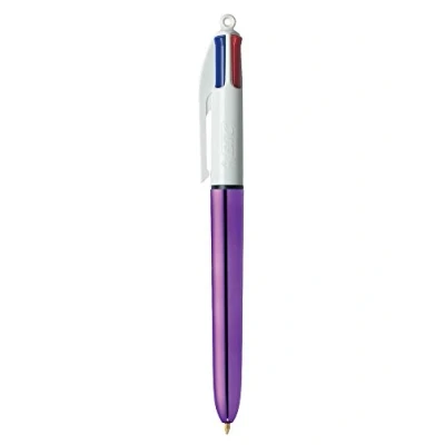 Imagen de BIC Bolígrafo Shine Silver Blanco (12 Piezas)