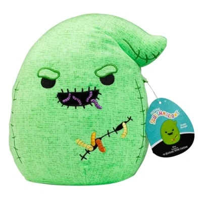Imagen de Squishmallows Oogie Boogie con gusanos originales de 8 pulgadas Pesadilla antes Navidad peluche oficial Jazwares Disney Juguete coleccionable suave y blando Regalo para niños,