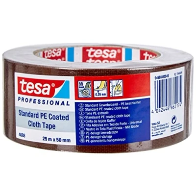 Imagen de TESA 04688 00049 00 Cinta de tejido Gaffer serie 4688 25m x 50mm Marrón