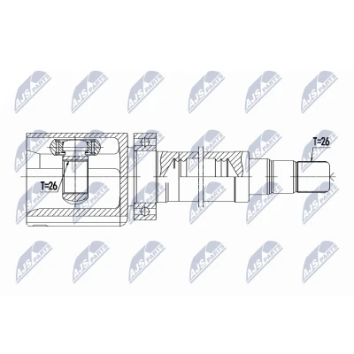 Imagen de NTY NPW VV 085 Junta Homocinética Transmisión automática Eje delantero, derecha