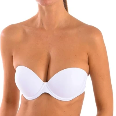 Imagen de Creaciones Selene Carlota Sujetador sin tirantes/multiescote, Mujer, Talla: 85B, Blanco