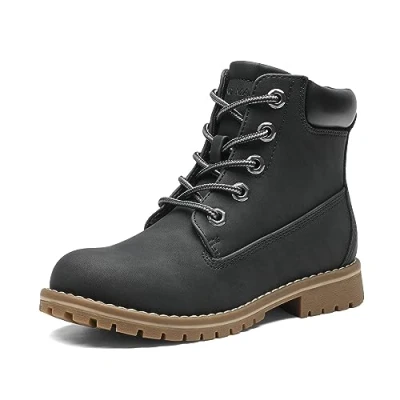Imagen de Bruno Marc Botas de Nieve Invierno para Niños con Forro Cálido Botines Cordones Suela TPR antideslizante,Size 28,Negro,SBSB2302K