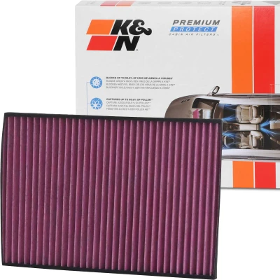 Imagen de K&amp;N Filters DVF5043 Filtro de habitáculo carbón activado 309 30 cuadrada AUDI: A4 B9 Berlina, Avant, Q5, VOLKSWAGEN: Touareg III