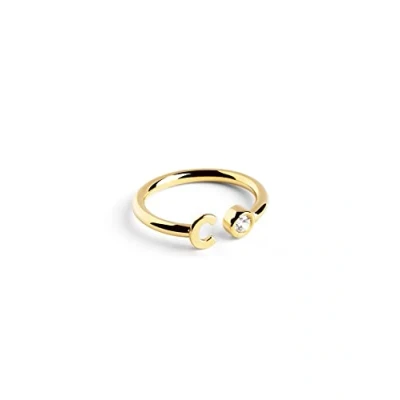 Imagen de Singularu Personalizado Letter Anillo, Mujer, Talla: One Size, Letra c oro