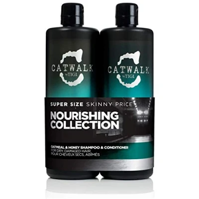 Imagen de Catwalk by Tigi Oatmeal &amp; Honey, champú y acondicionador nutritivos, 2 x 750 ml