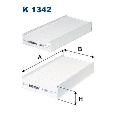 Imagen de FILTRON K 1342 2x Filtro de habitáculo partículas 231 115 33 BMW: X1, 2 Gran Tourer, Active MINI: Hatchback, Countryman, Clubman