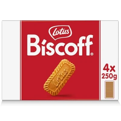 Imagen de Lotus Biscoff Galleta Caramelizada Ingredientes de Origen Natural Vegano Sin Colorantes ni Aromas Añadidos 4x250g 1 kg