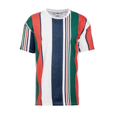 Imagen de Urban Classics Heavy Oversized BIG Stripe TEE Camiseta estampada, Hombre, Talla: Small, White/navy