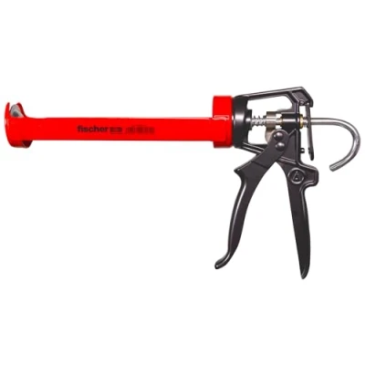 Imagen de fischer 541441 KP M3 Pistola de expresión para cartuchos silicona, prensa exprimir eficientemente, diseño robusto todas las necesidades