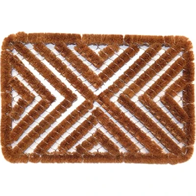 Imagen de oKu Tex Felpudo, Bonote Fibra de Coco Acero galvanizado, Diseño 2, 40 x 60 cm