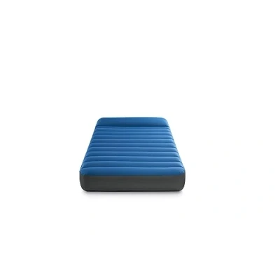 Imagen de Intex, Colchón Hinchable Individual, Camping Mattress, 99x191 cm, Fiber Tech, Material TPU, Ligero, cómodo y Estable, Hinchador eléctrico Incluido, Cama Inflable, Colchones inflables (64011)
