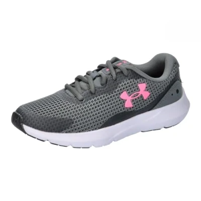 Imagen de Under Armour UA W Surge 3, Zapatillas para Correr Mujer, Pitch Gray White Cerise, 37.5 EU