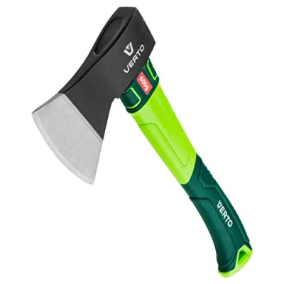 Imagen de VERTO Hacha Profesional 860 g Placa de Cabeza 600 Mango Fibra Vidrio Universal, Madera, Dividir, Mano, Forestal Verde