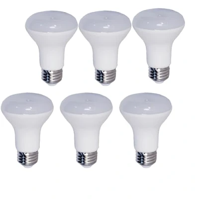 Imagen de 63 reflectores E27 LED bombillas, 6 unidades luz diurna 6000 K, R63 focos, 850 lm, 8 W de repuesto 60 W, rosca en bombillas