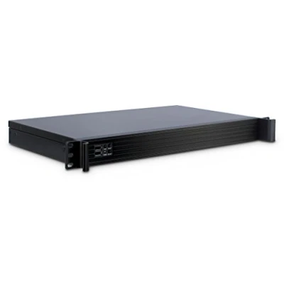 Imagen de Inter Tech IPC K 126L carcasa de ordenador Estante Negro Caja (Estante, Servidor, Acero, Mini ITX, Negro, 1U)