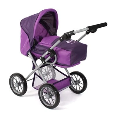Imagen de Bayer Chic 2000 Cochecito para muñecas Leni, 2 en 1 con Bolsa de Transporte extraíble, Color Morado, 560 25