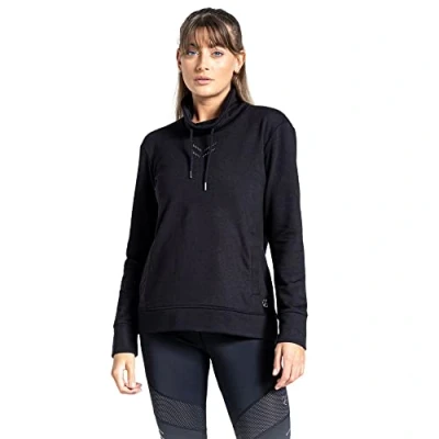 Imagen de Dare 2b Crystallize Swter Embellecido, Jersey, Forro Polar de Punto, con Cuello Alzado y Dos Bolsillos, Óptimo para Caminar, Black, 14 Women&#039;s
