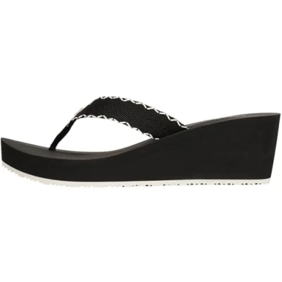 Imagen de Tommy Hilfiger Wedge Beach Sandal Fw0fw08738, Chanclas Mujer, Black (Black), 37 EU