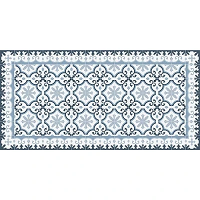 Imagen de VINILIKO Victorian Blue Alfombra de Vinilo, Multicolor, 50x100