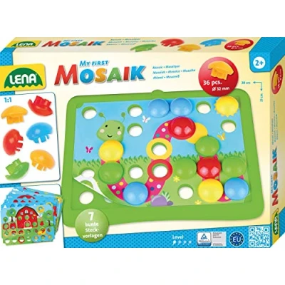 Imagen de Lena X Animal Mosaico Juego Set, Multicolor, Mittel (SiMM Spielwaren GmbH 35632)